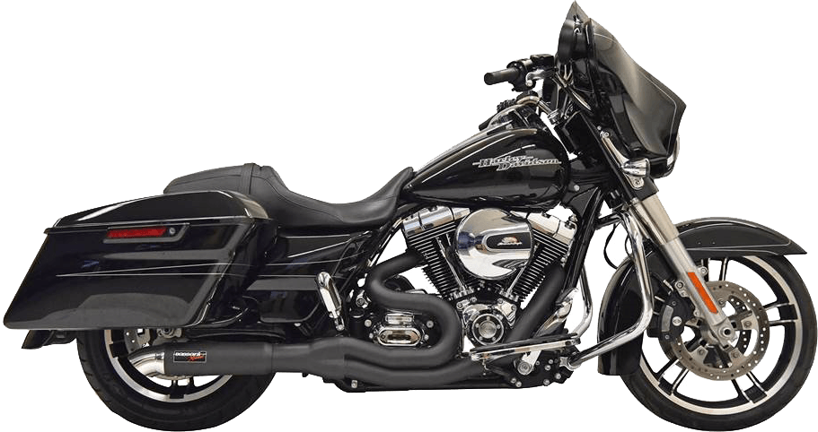 BASSANI-Road Rage II 2-Into-1 with Hot Rod Turnout / '07-'16 Bagger-Exhaust - 2 into 1-MetalCore Harley Supply