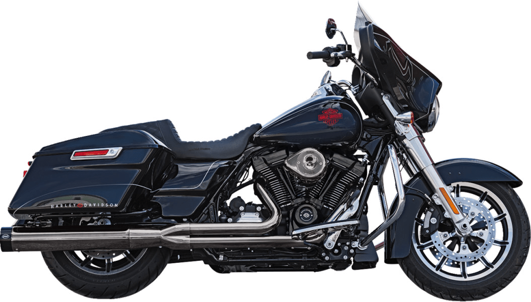 S&S CYCLES-2 into 1 Lava Chrome Sidewinder Exhaust / '17 - '23 Bagger-Exhaust - 2 into 1-MetalCore Harley Supply
