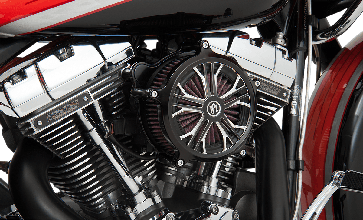 PERFORMANCE MACHINE-Super Gas Air Cleaner / '08-'17 TBW-Air Filter-MetalCore Harley Supply