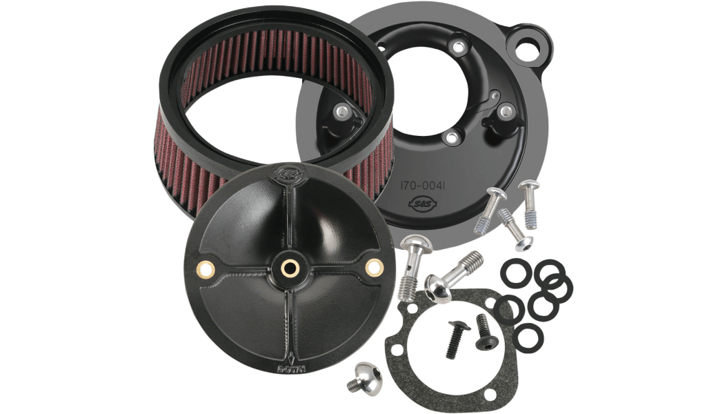 S&S CYCLES-Super Stock™ Stealth Air Cleaner Kit / '91-'21 Sportster-Air Filter-MetalCore Harley Supply