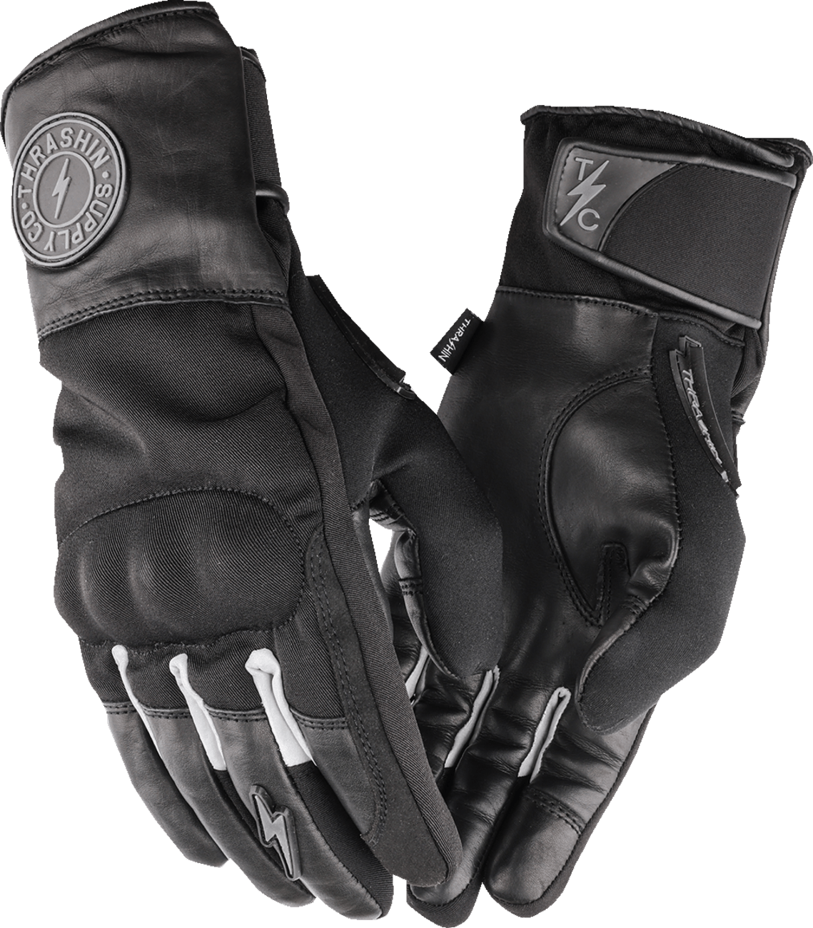 THRASHIN SUPPLY CO.-Mission Waterproof Black Gloves-Gloves-MetalCore Harley Supply