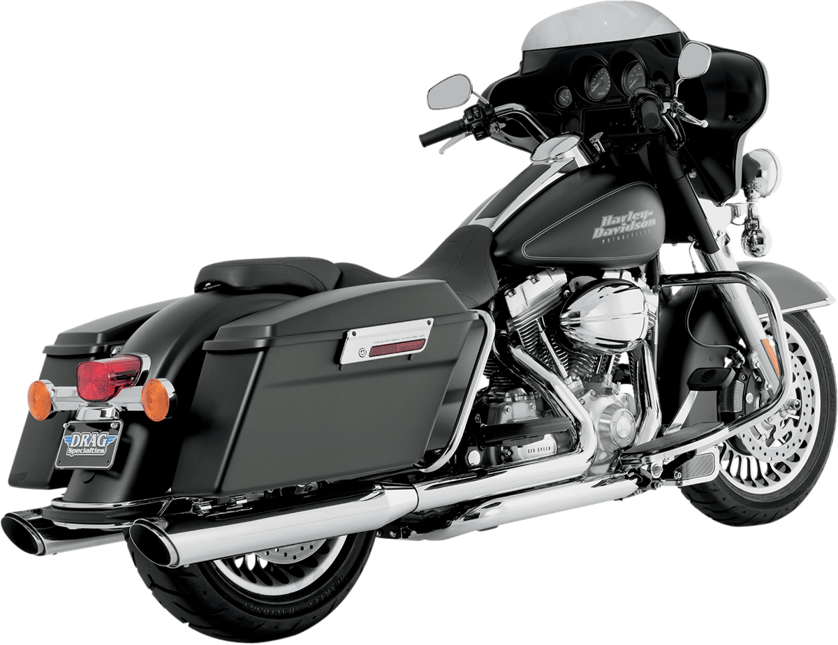 VANCE & HINES-Twin Slash Slip-On Muffler / '95-'16 Bagger-Exhaust - Slip Ons-MetalCore Harley Supply